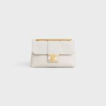 TEEN CELINE VICTOIRE BAG IN SUPPLE CALFSKIN WHITE